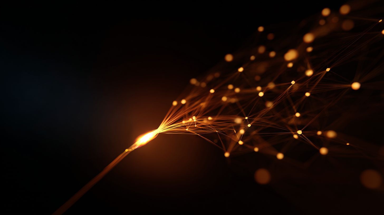 A burning fuse throwing sparks